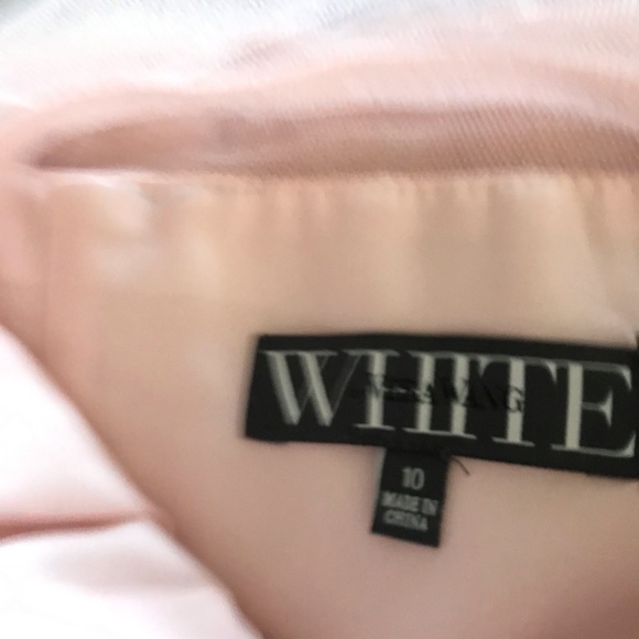 Vera Wang White Blush Tulle Bridesmaid Dre… - Picture 2 of 10